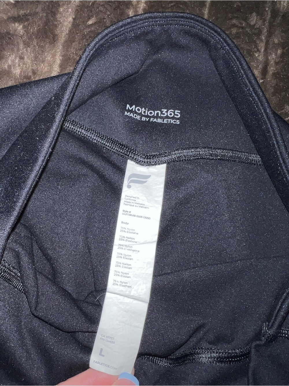 Fabletics Motion365 Black High-Waisted Leggings - Picture 5 of 5